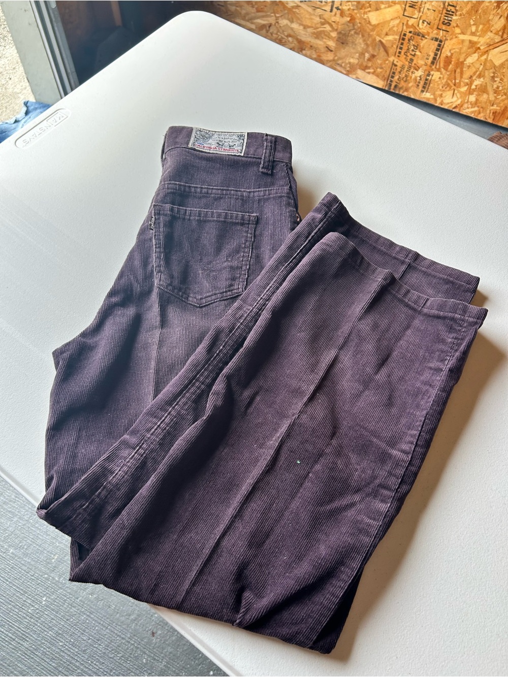 70s new Levi's Corduroy Pants in Deep Mauve